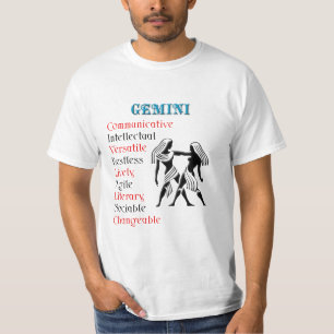 Gemini Horoscope Zodiac Sign T-Shirt