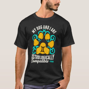Gemini Inspired Dog Astrology Related Dog Gemini T-Shirt