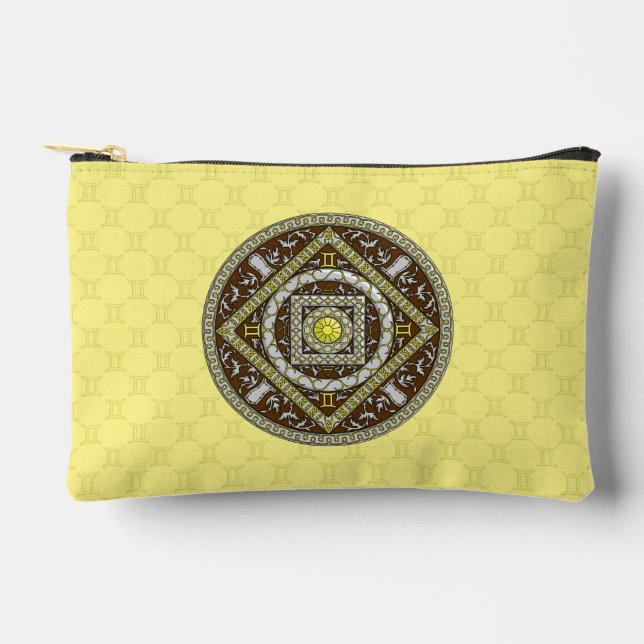 Gemini Mandala Accessory Pouch (Front)