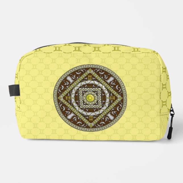 Gemini Mandala Dopp Kit (Front)