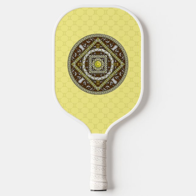 Gemini Mandala Pickleball Paddle (Front)
