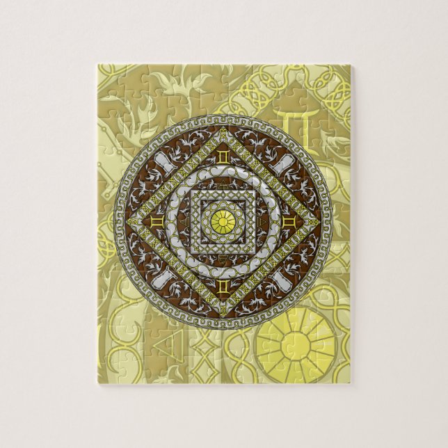 Gemini Mandala Puzzle (Vertical)