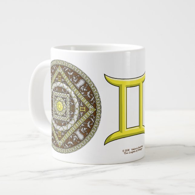 Gemini Mandala Speciality Mug (Front Left)