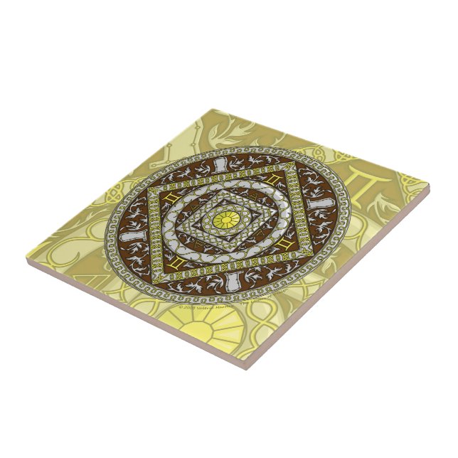 Gemini Mandala Tile (Side)