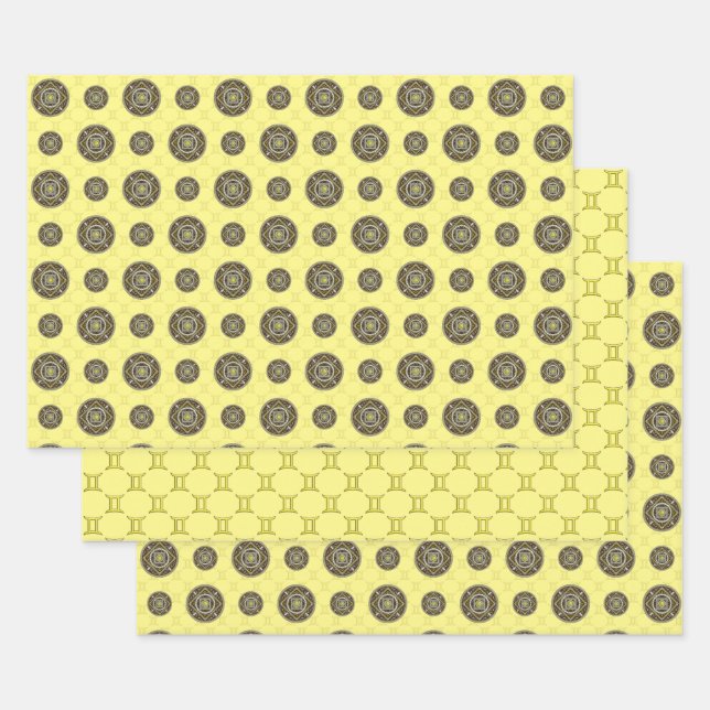 Gemini Mandala Wrapping Paper Set (Set)