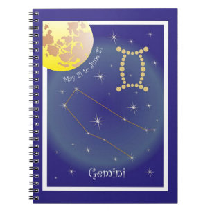 Gemini May 21 to June 21 Notizheft Notebook