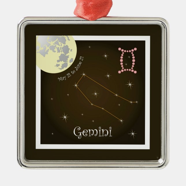 Gemini May 21 to June 21 Ornament (Front)