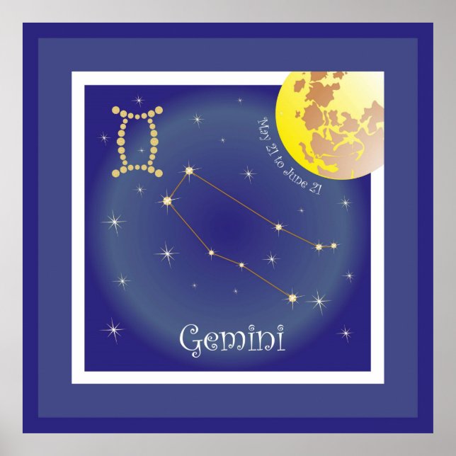 Gemini May 21 to June 21 Poster (Front)