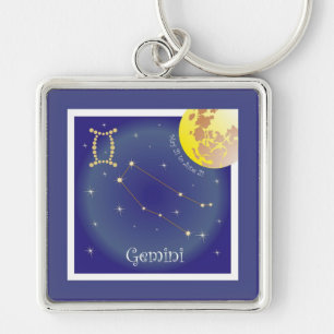 Gemini May 21 to June 21 Schlüsselanhänger Key Ring