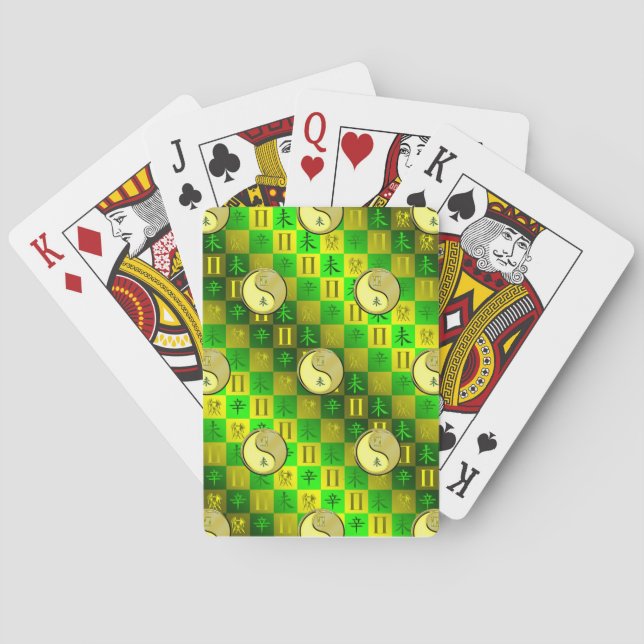 Gemini & Metal Goat Playing Cards (Back)