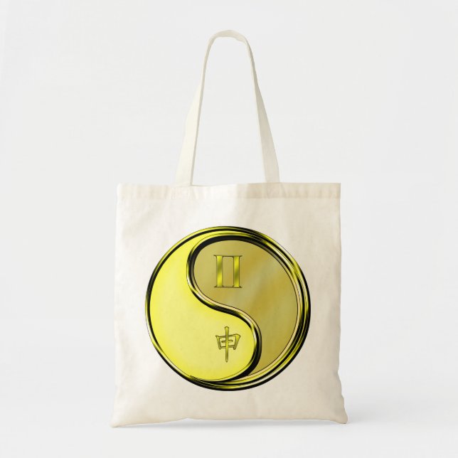 Gemini & Metal Monkey Tote Bag (Front)