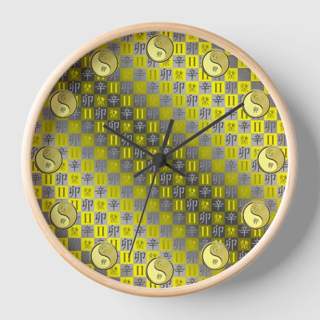 Gemini & Metal Rabbit Clock (Front)