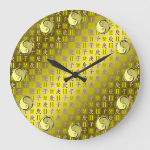 Gemini & Metal Rat Large Clock