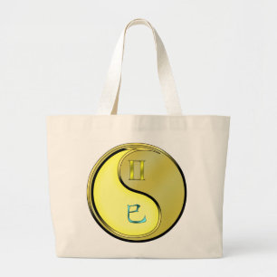 Gemini & Metal Snake Large Tote Bag