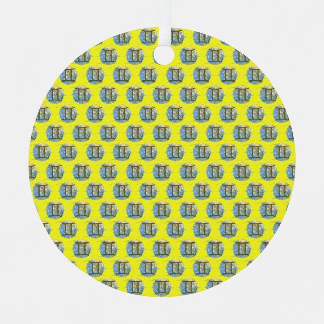 Gemini Metal Tree Decoration (Front)