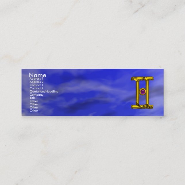 GEMINI MINI BUSINESS CARD (Front)