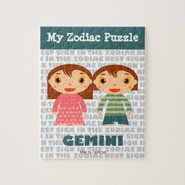 Gemini, My Zodiac Puzzle (Vertical)
