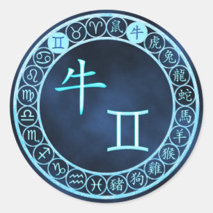 Gemini/Ox Classic Round Sticker