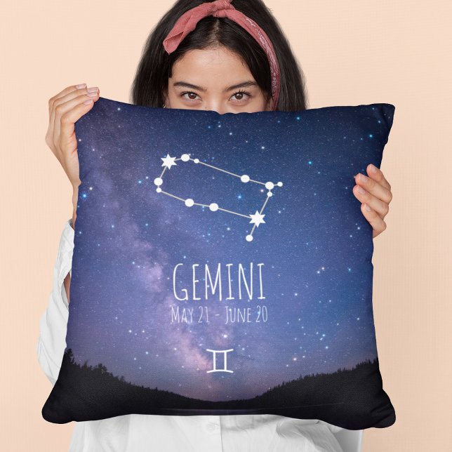 Gemini | Personalised Zodiac Constellation Cushion (Creator Uploaded)