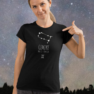 Gemini   Personalised Zodiac Constellation T-Shirt