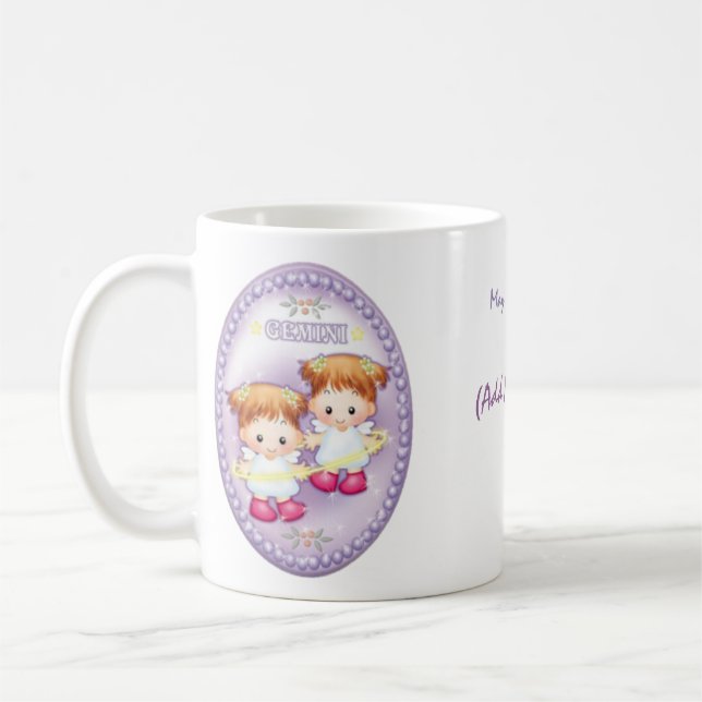 Gemini - Personalised Zodiac Mug (Left)