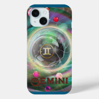 Gemini Phone Case, teal