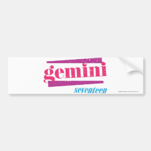 Gemini Pink Bumper Sticker