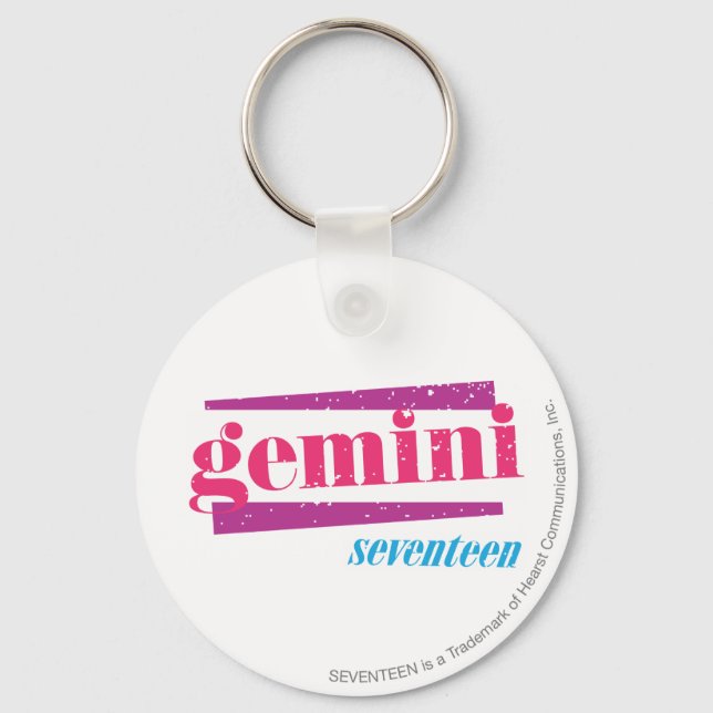 Gemini Pink Key Ring (Front)