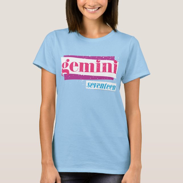 Gemini Pink T-Shirt (Front)
