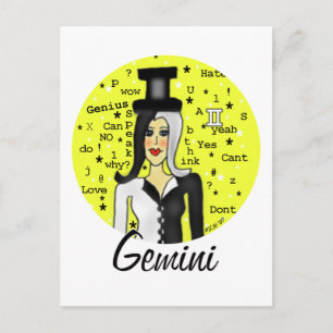 Gemini Postcard