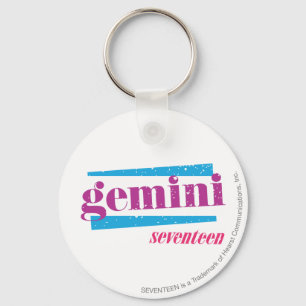 Gemini Purple Key Ring