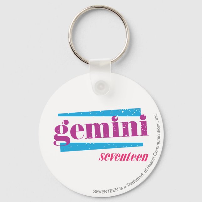 Gemini Purple Key Ring (Front)