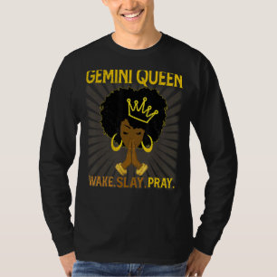 Gemini Queen Astrology Zodiac Sign Horoscope Birt T-Shirt