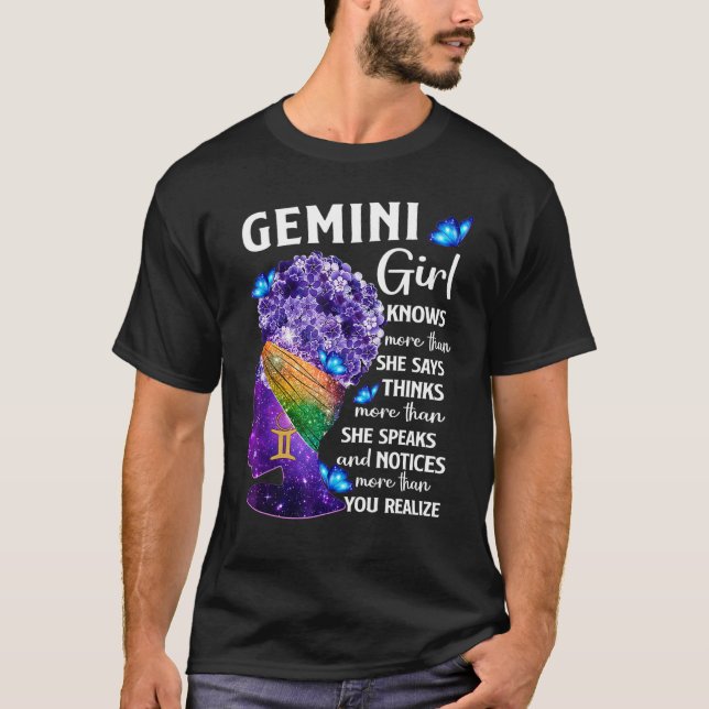 Gemini Queen Sweet As Candy Birthday  For Black Wo T-Shirt (Front)