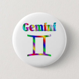 Gemini Rainbow 6 Cm Round Badge