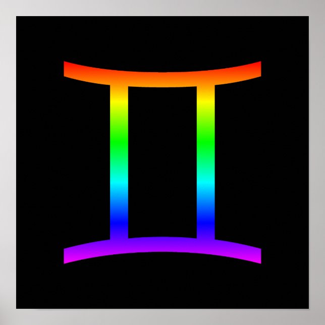 Gemini Rainbow Poster (Front)