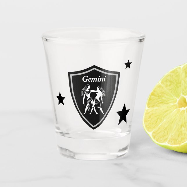 Gemini Shot Glass (Front)