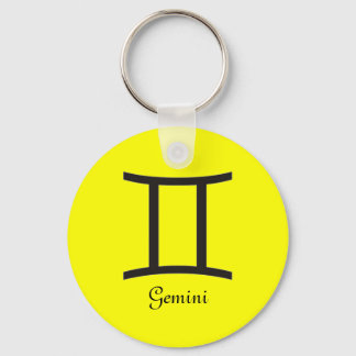 Gemini Sign Key Ring