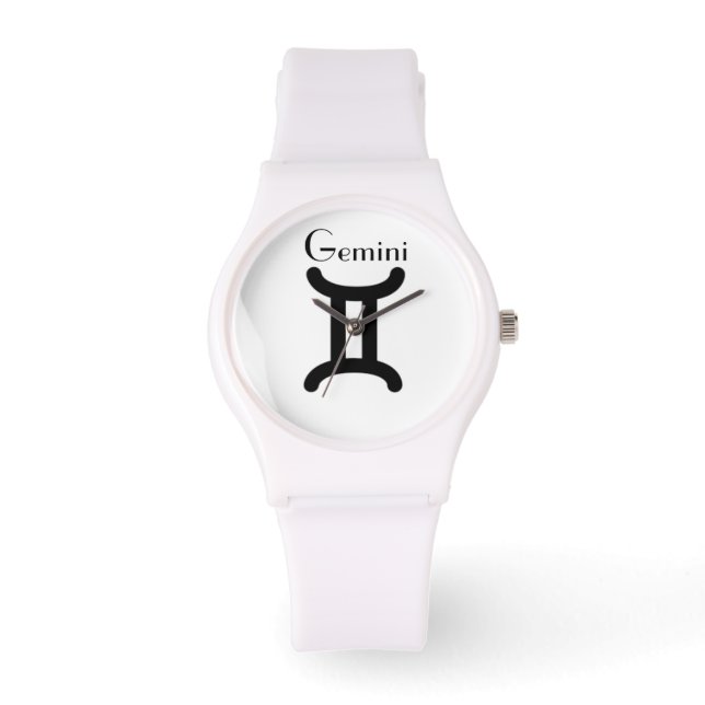 Gemini Sign of the Zodiac.  Ladies Watches. Watch (Front)
