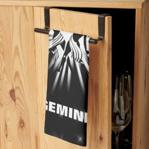 Gemini sign tea towel