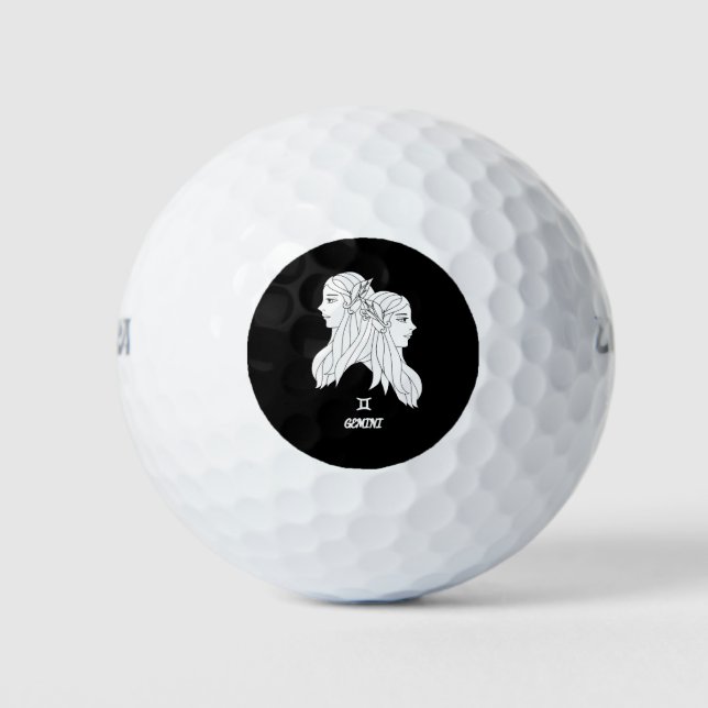 Gemini Silhouette Golf Balls (Front)