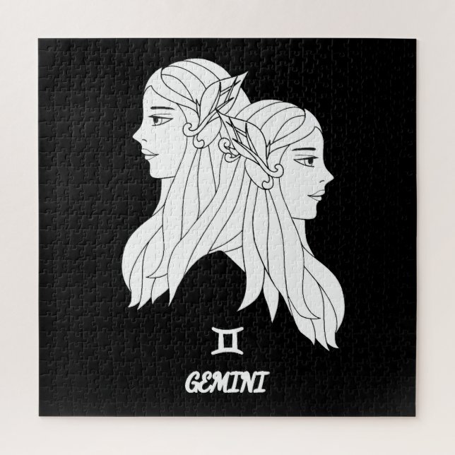 Gemini Silhouette Jigsaw Puzzle (Vertical)