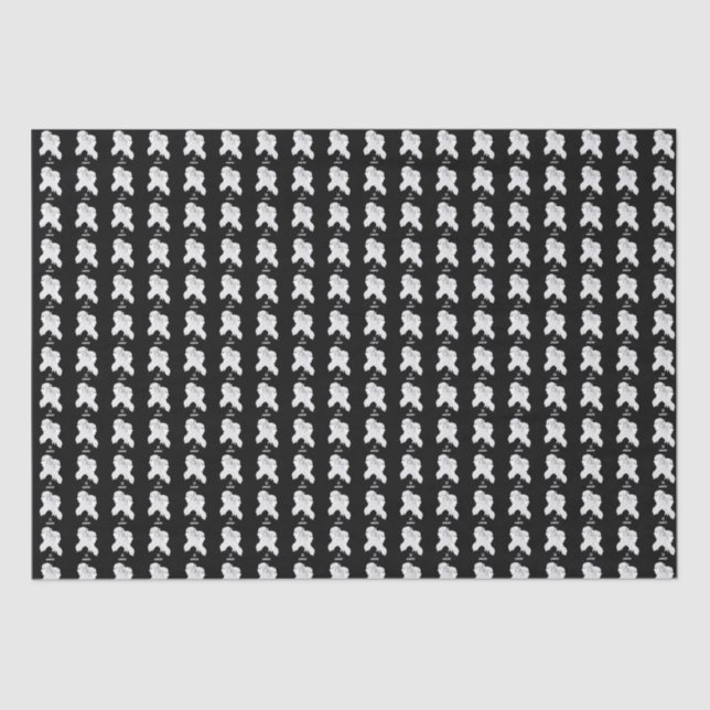Gemini Silhouette Wrapping Paper (Front)