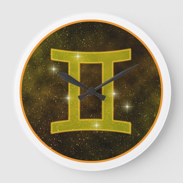 Gemini Stars Wall Clock (Front)