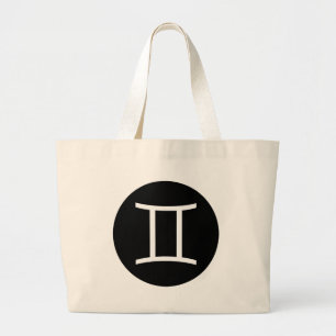 Gemini Symbol Large Tote Bag