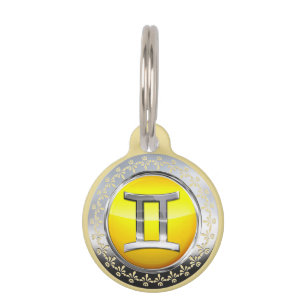 Gemini Symbol Pet Tag