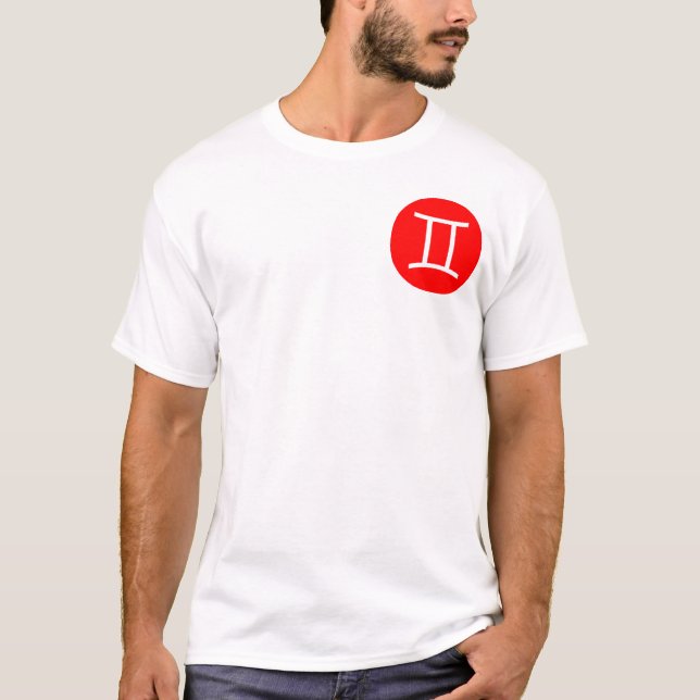 Gemini Symbol - Pocket T-Shirt (Front)