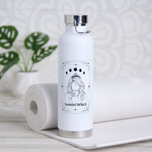 Gemini Tarot Customizable Zodiac Sign Astrology Water Bottle