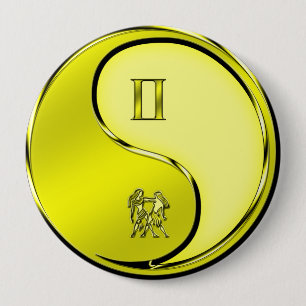 Gemini the Twins 10 Cm Round Badge
