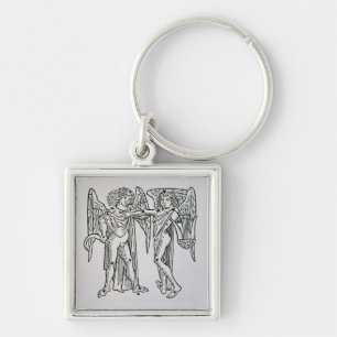 Gemini (the Twins) an illustration from the 'Poeti Key Ring